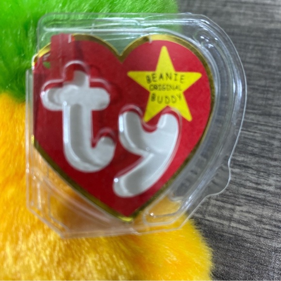 ty Vintage Beanie Buddy Smoochy the Frog with Swing and Tush Tags - Picture 4 of 7